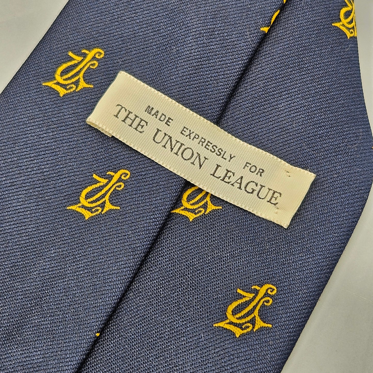 Vintage Navy Blue Union League Tie