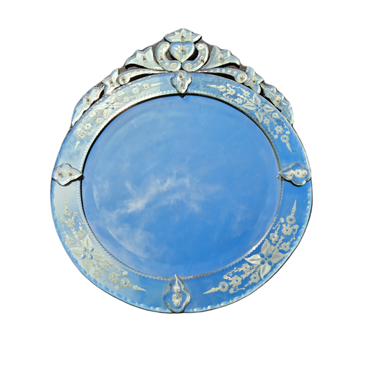 Round Vintage Venetian Mirror