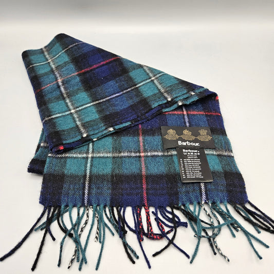 Barbour New Check Wool Scarf