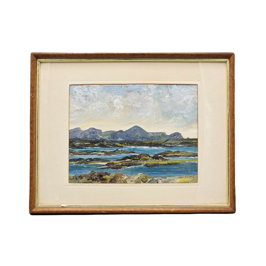 Signed E. I. Bryce Ireland Artist Oil Painting Landscape of County Mayo