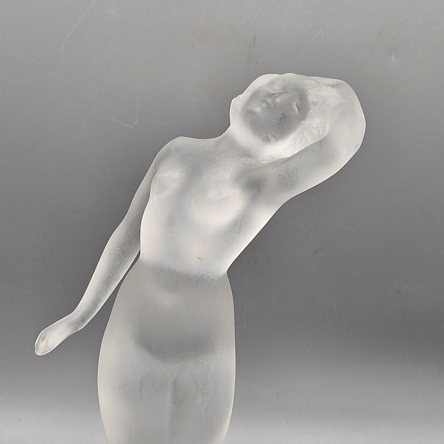 Vintage Lalique France Frosted Crystal Danseuse Dancer Figurine Sculpture