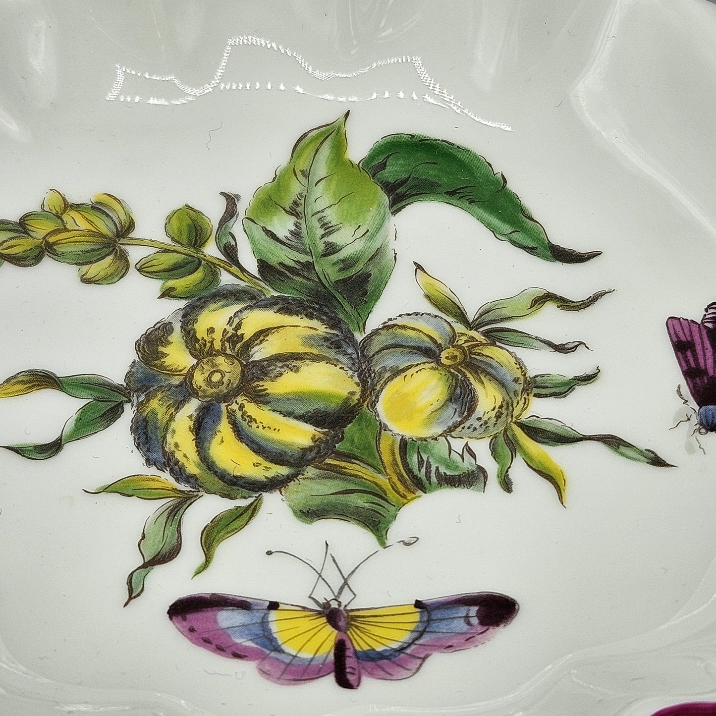 Mottahedeh Chelsea Botanical Blossom Shell Dish  ~ Retails $80