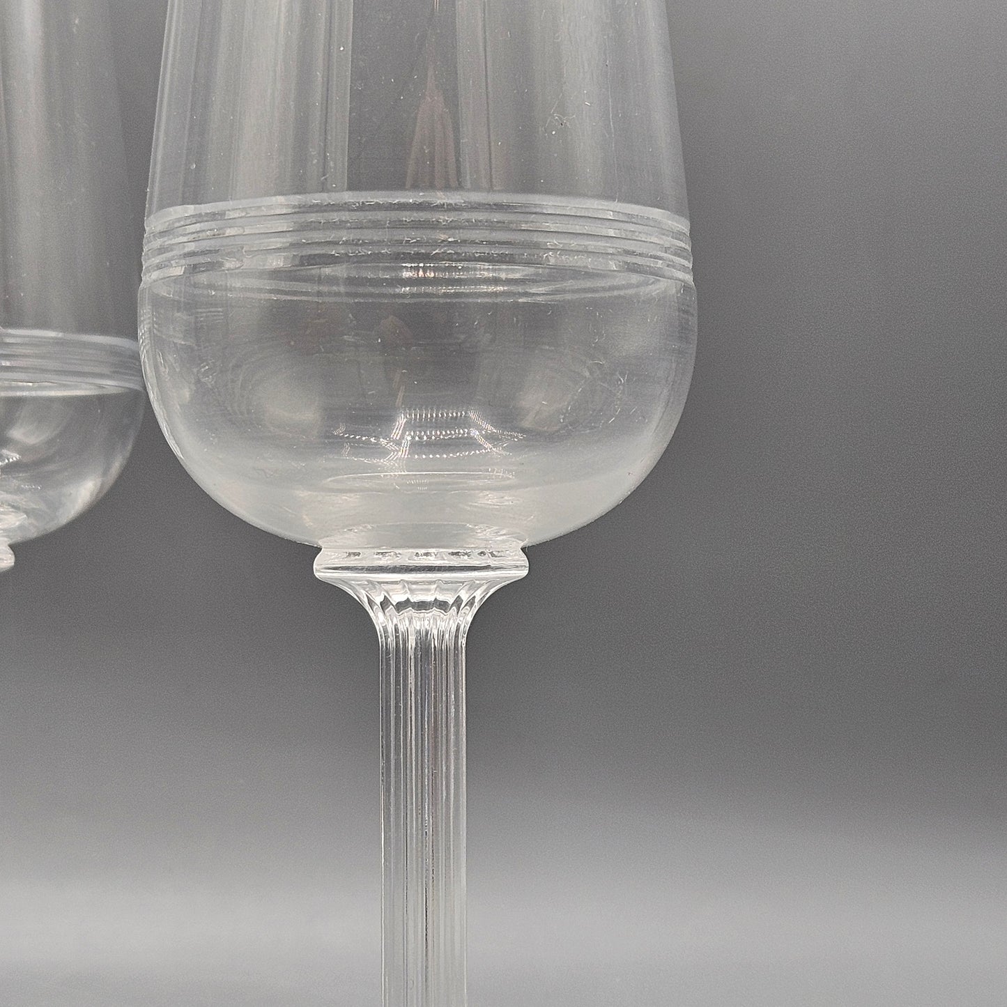 Stunning Set of 4  Fluted Champagne Athena Glasses by Baccarat