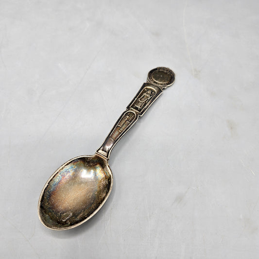 Vintage K&EC Sweden Hallmark Sterling Silver Birth Record Spoon