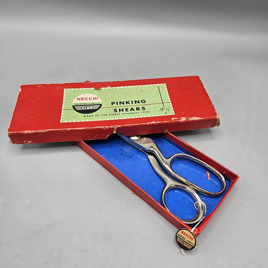 Vintage Necchi Pinking Shears with Box