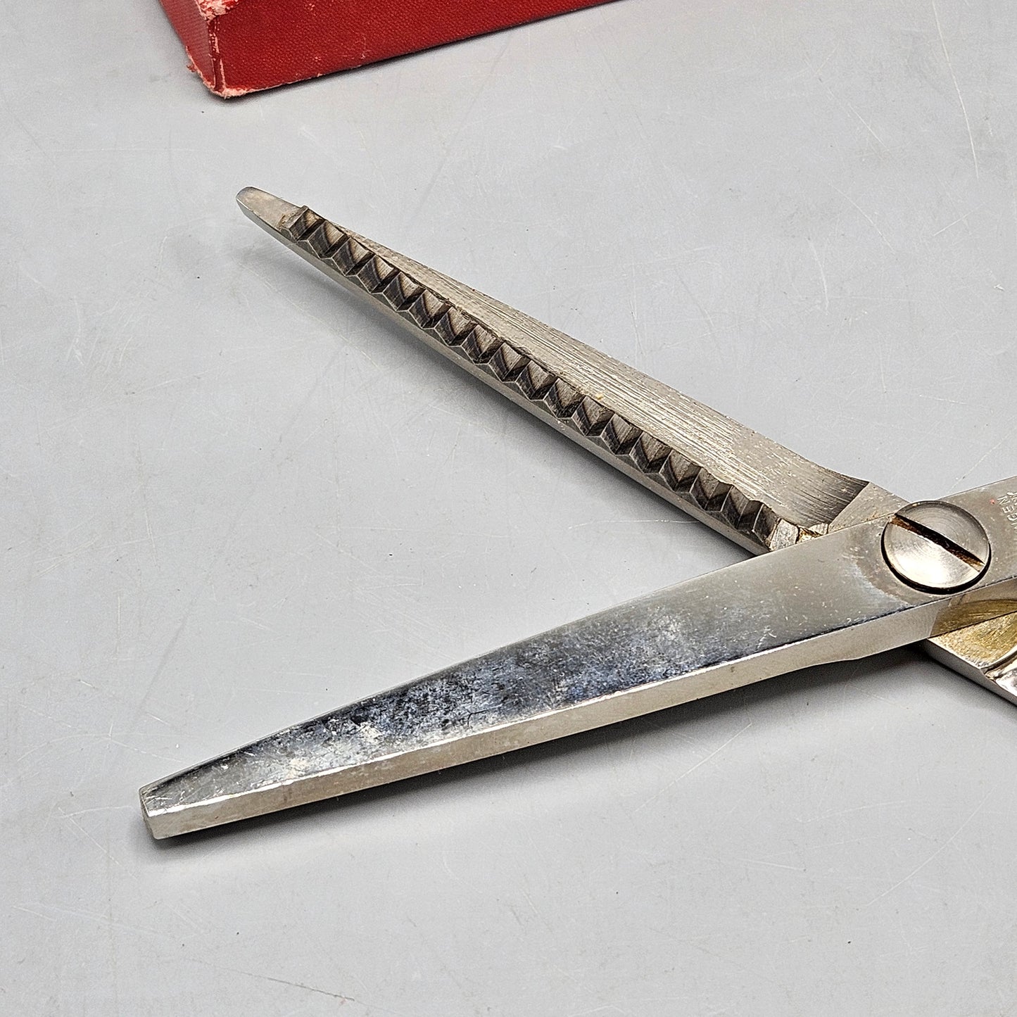 Vintage Necchi Pinking Shears with Box
