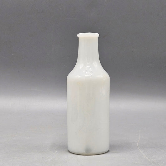 Vintage Milk Glass Bottle Vase