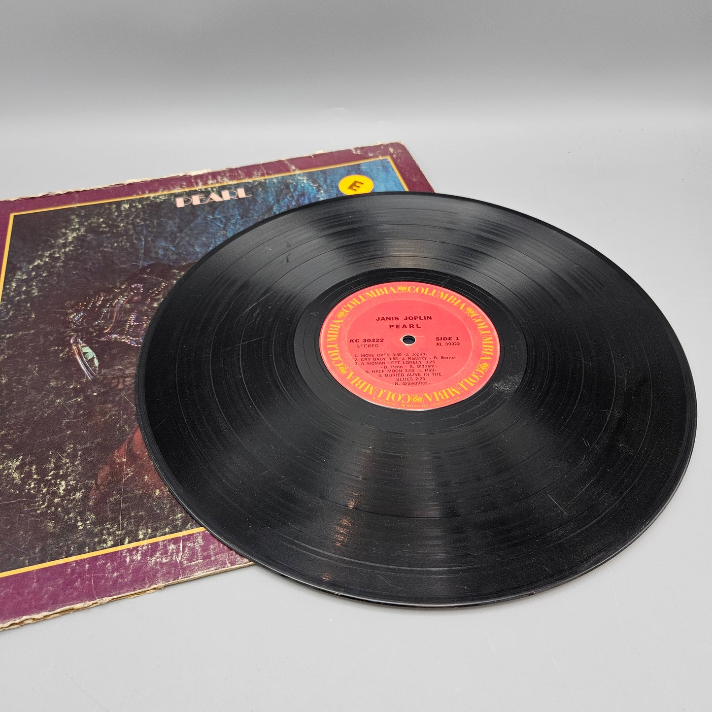 Vintage Janis Joplin Pearl LP Record