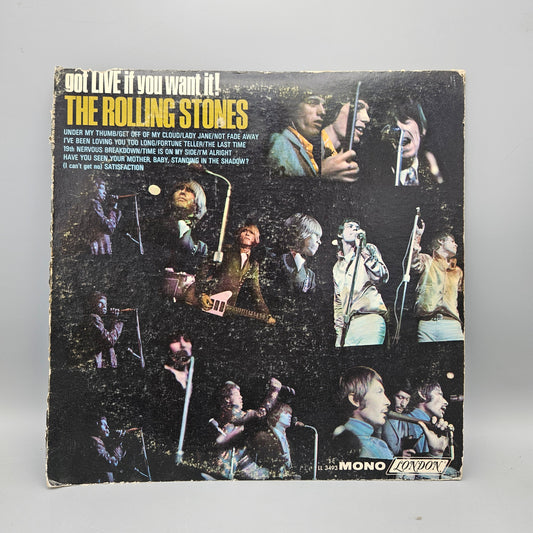 1966 The Rolling Stones Got Live If You Want It! LP Record