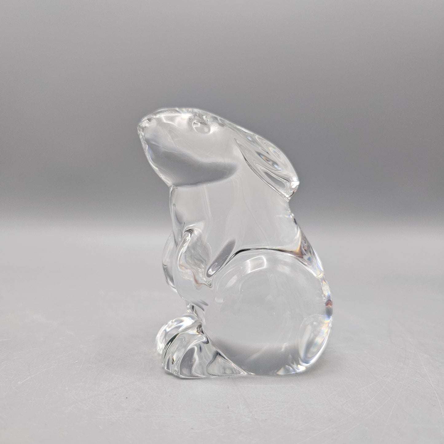 Vintage Clear Baccarat Glass Bunny