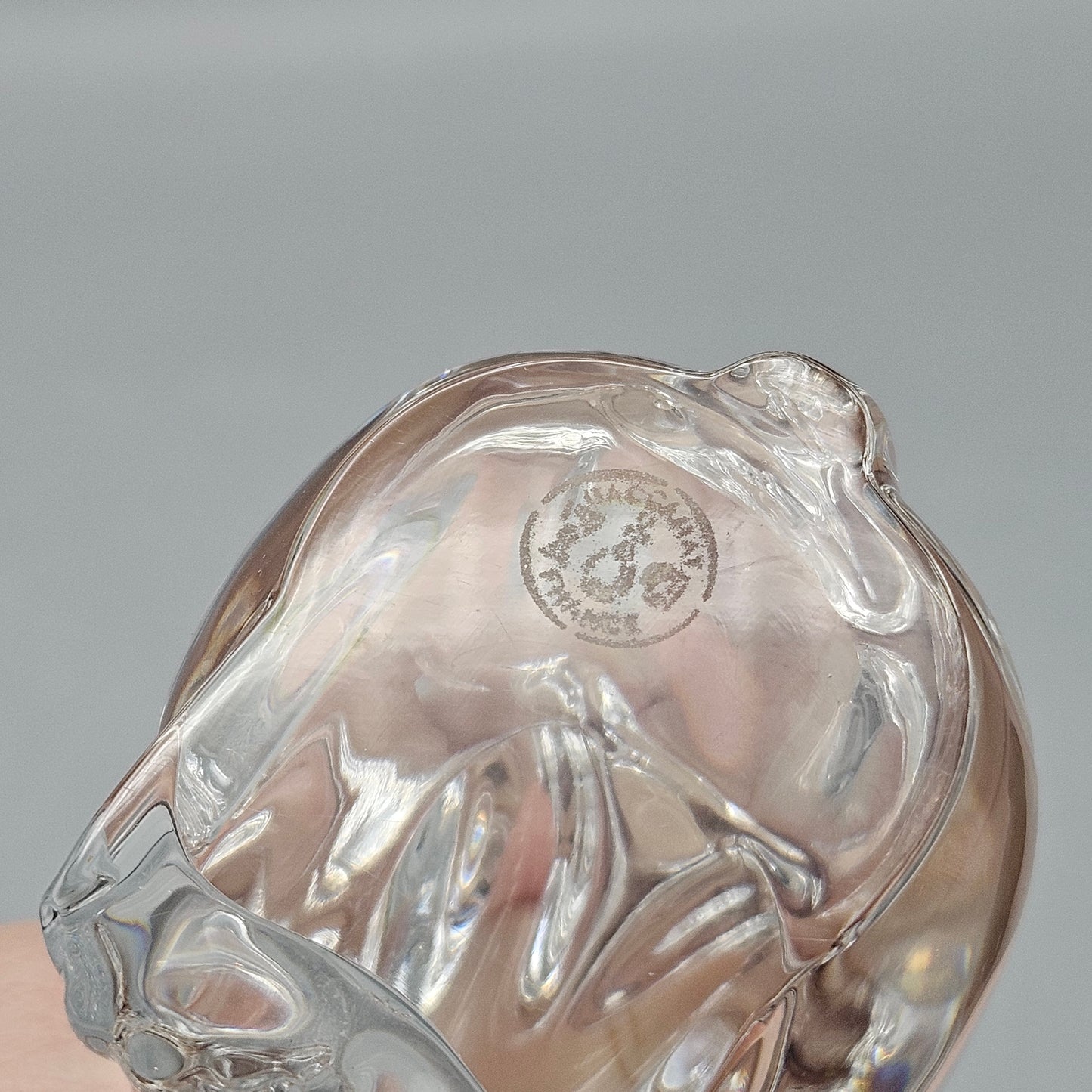 Vintage Clear Baccarat Glass Bunny