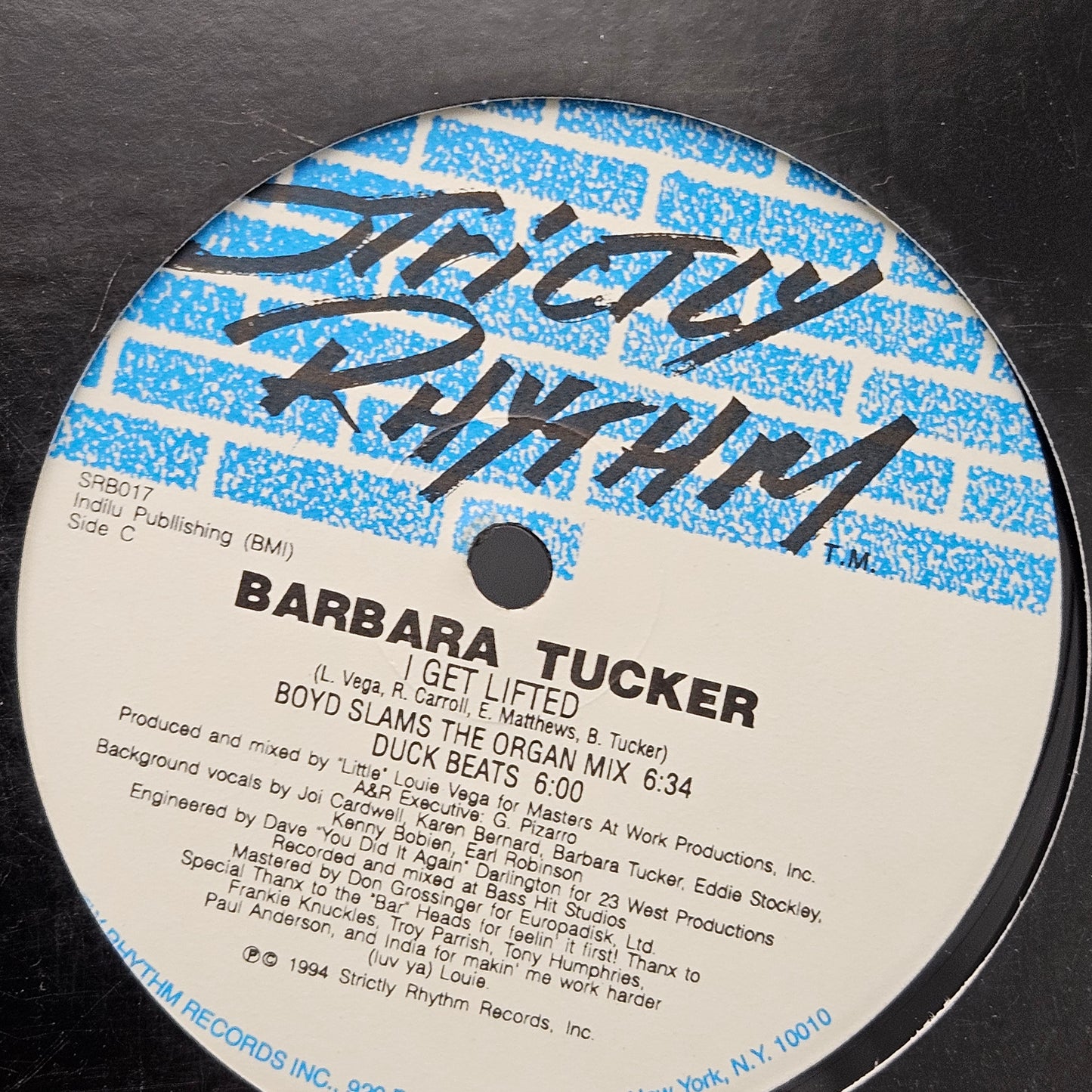 Barbara Tucker I Get Lifted Record LP