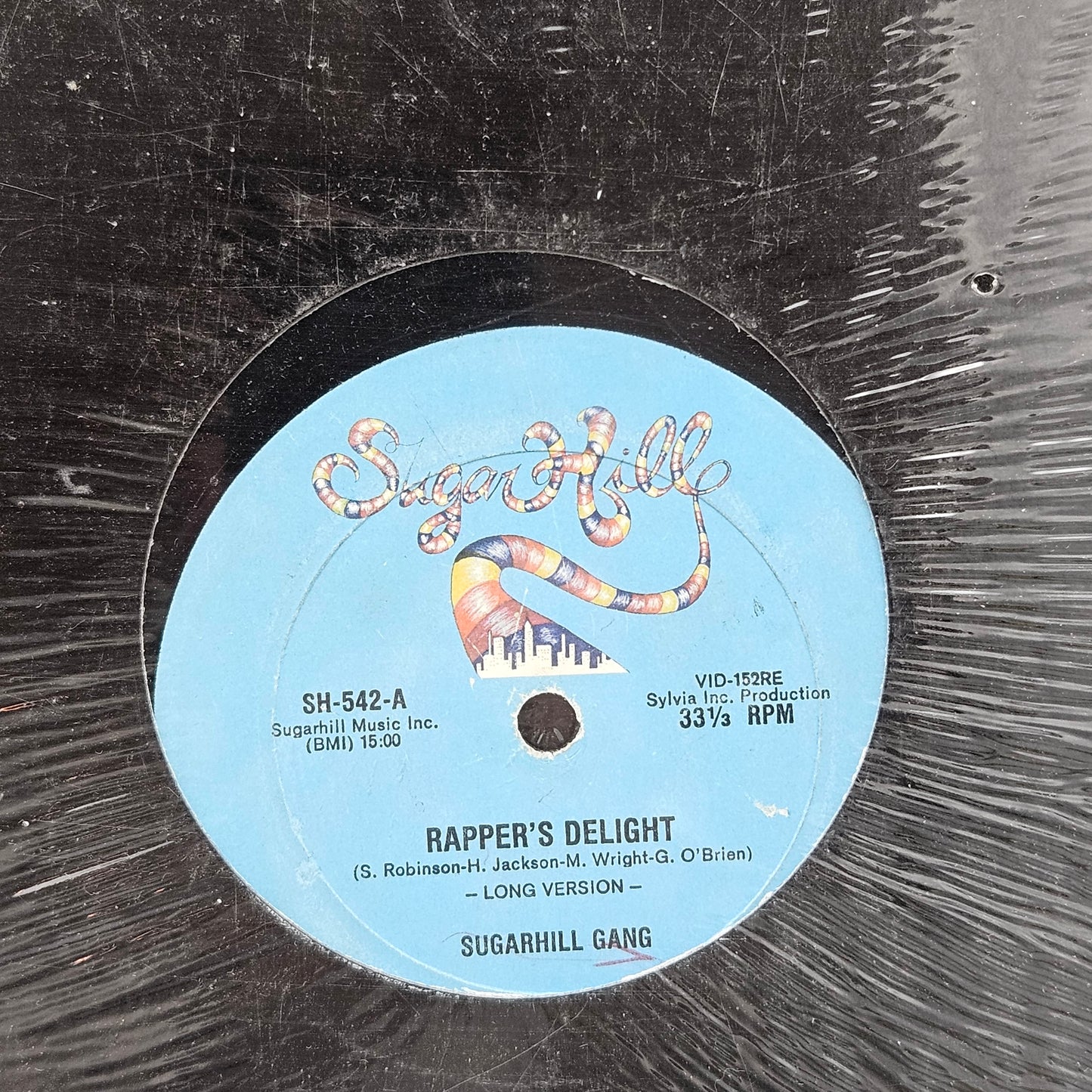 Sugar Hill Gang Rapper's Delight Vinyl LP Record