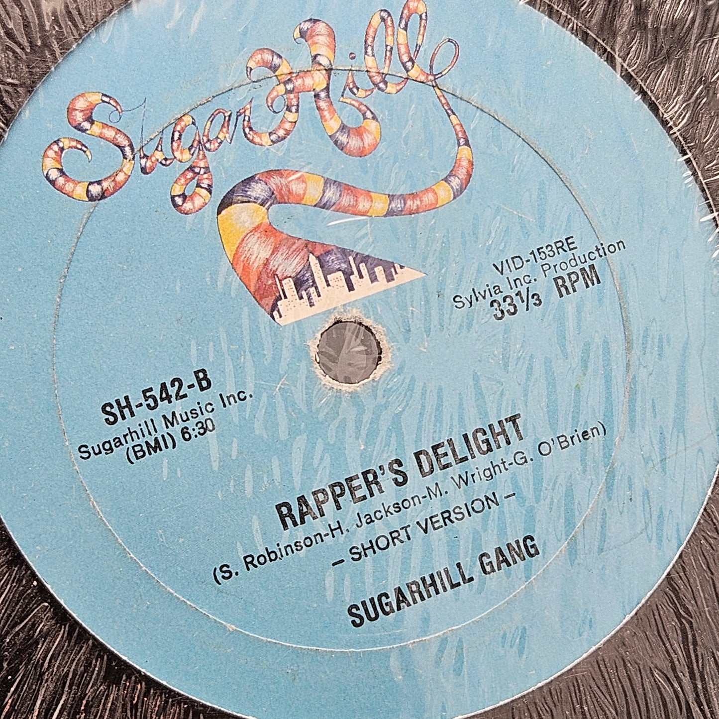Sugar Hill Gang Rapper's Delight Vinyl LP Record