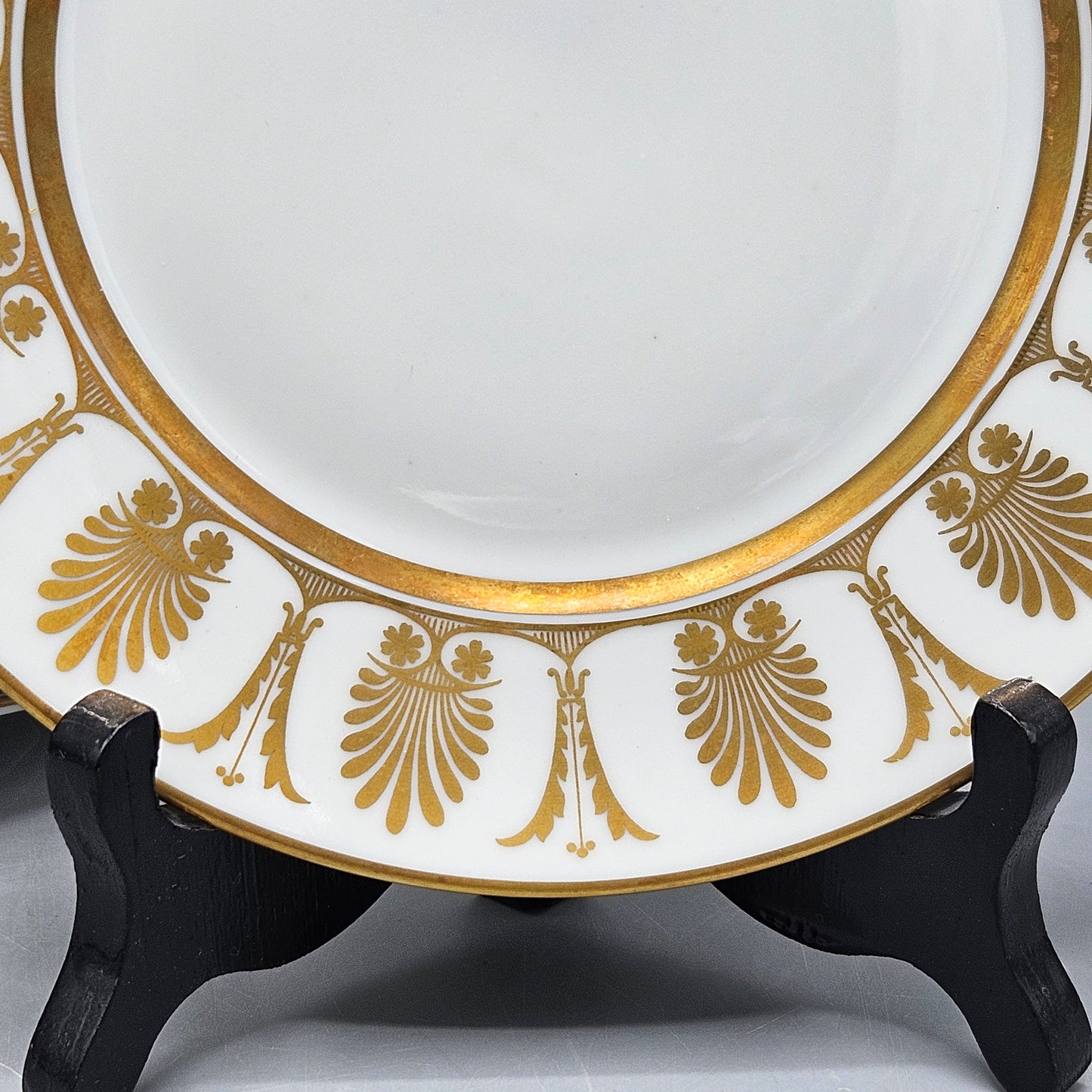 Set of 15 Vintage Richard Ginori Italian Porcelain Pompei Gold Bread & Butter Plates