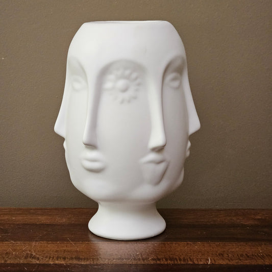 Large Fornasetti Style Perpetual Face Vase ~ Multiple Available