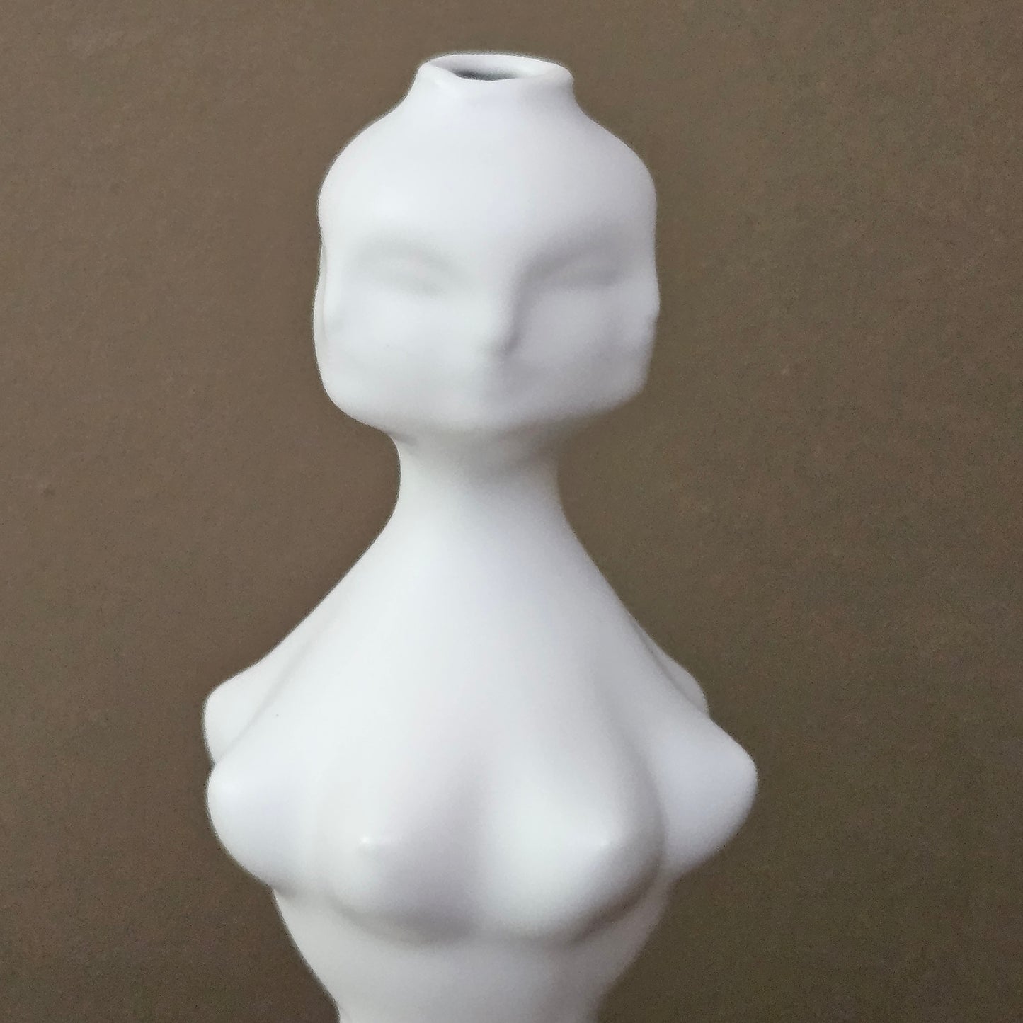White Porcelain Jonathan Adler Style Abstract Female Figure Vase ~ Multiple Available
