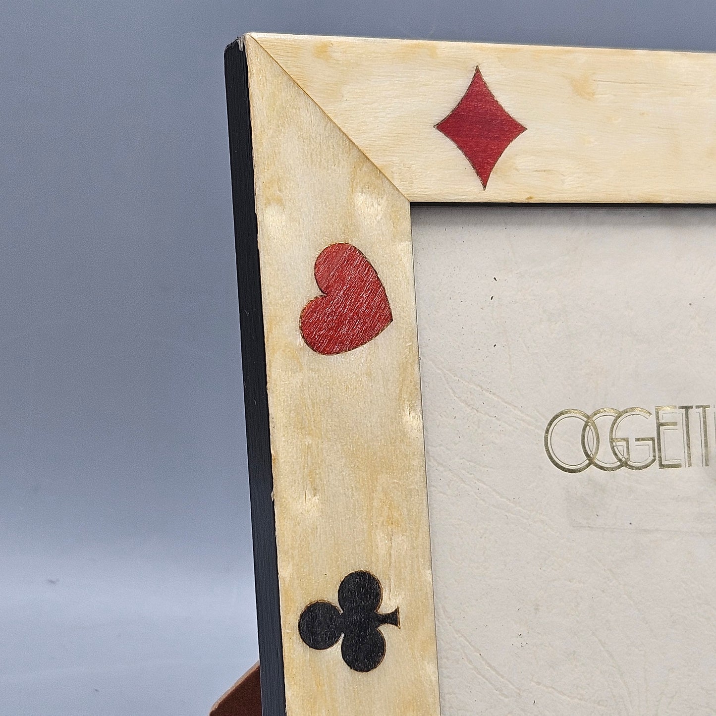 Wonderful Oggetti 4 x 6 Picture Frame with Card Suits