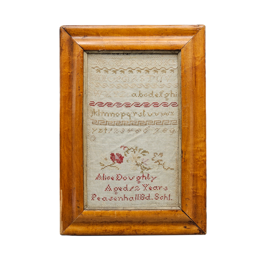 Antique Sampler in Wooden Frame