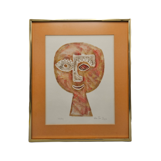 Vintage Signed Abstract Artwork "Winky"
