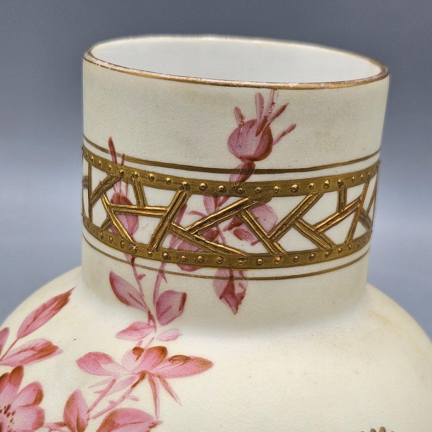 Vintage Pointons Stoke-on-Trent Porcelain Floral Vase
