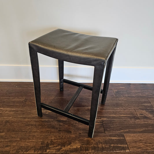 Leather Saddle Stools ~ 4 Available
