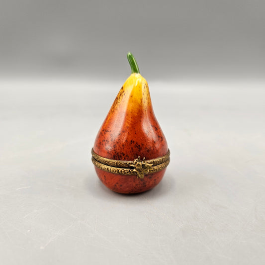 Vintage Limoges Pear Trinket Box