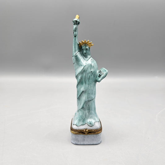 Vintage Limoges Statue of Liberty Trinket Box