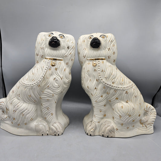 Pair of Staffordshire Dog Figures ~ 14"