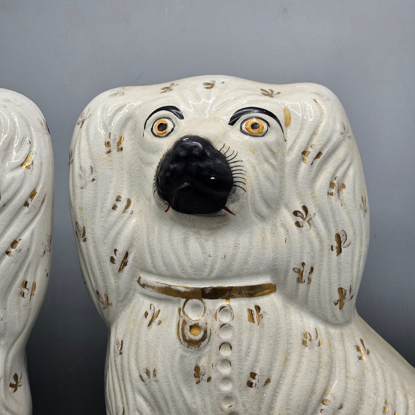 Pair of Staffordshire Dog Figures ~ 14"