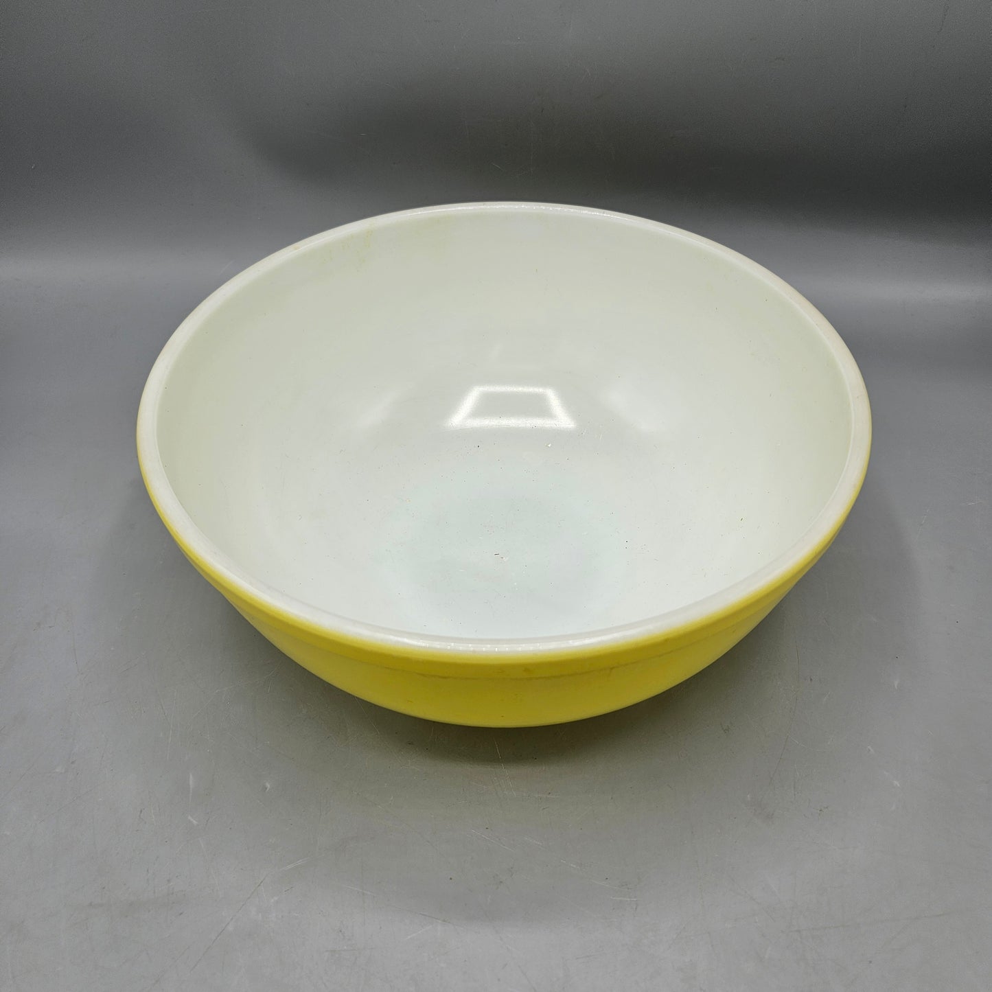 Vintage Pyrex Primary Yellow Round Mixing Bowl