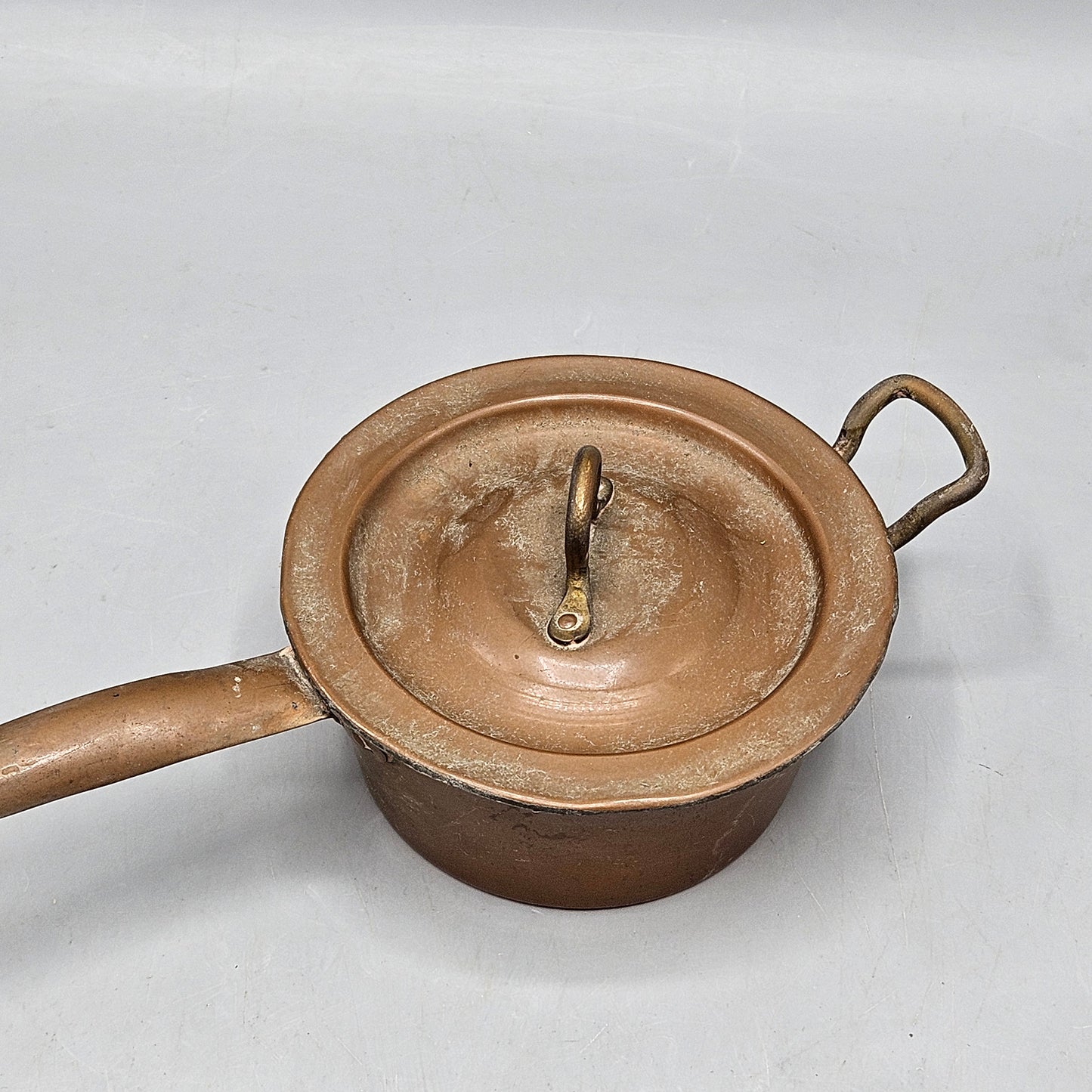 Small Vintage Copper Sauce Pan with Lid
