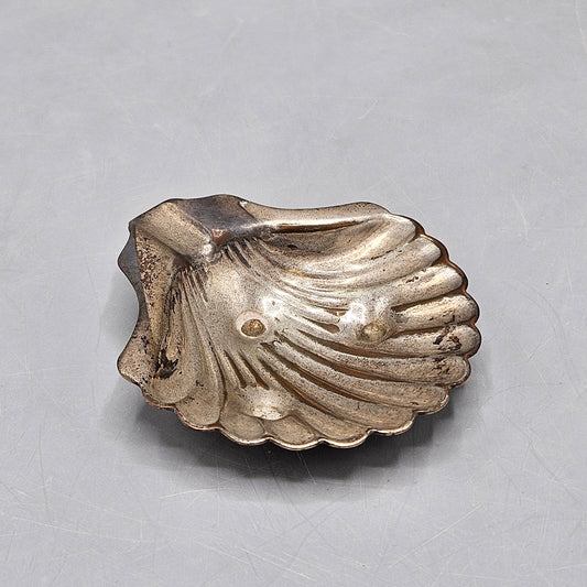 Vintage Silver Plated Clam Shell Dish Ashtray