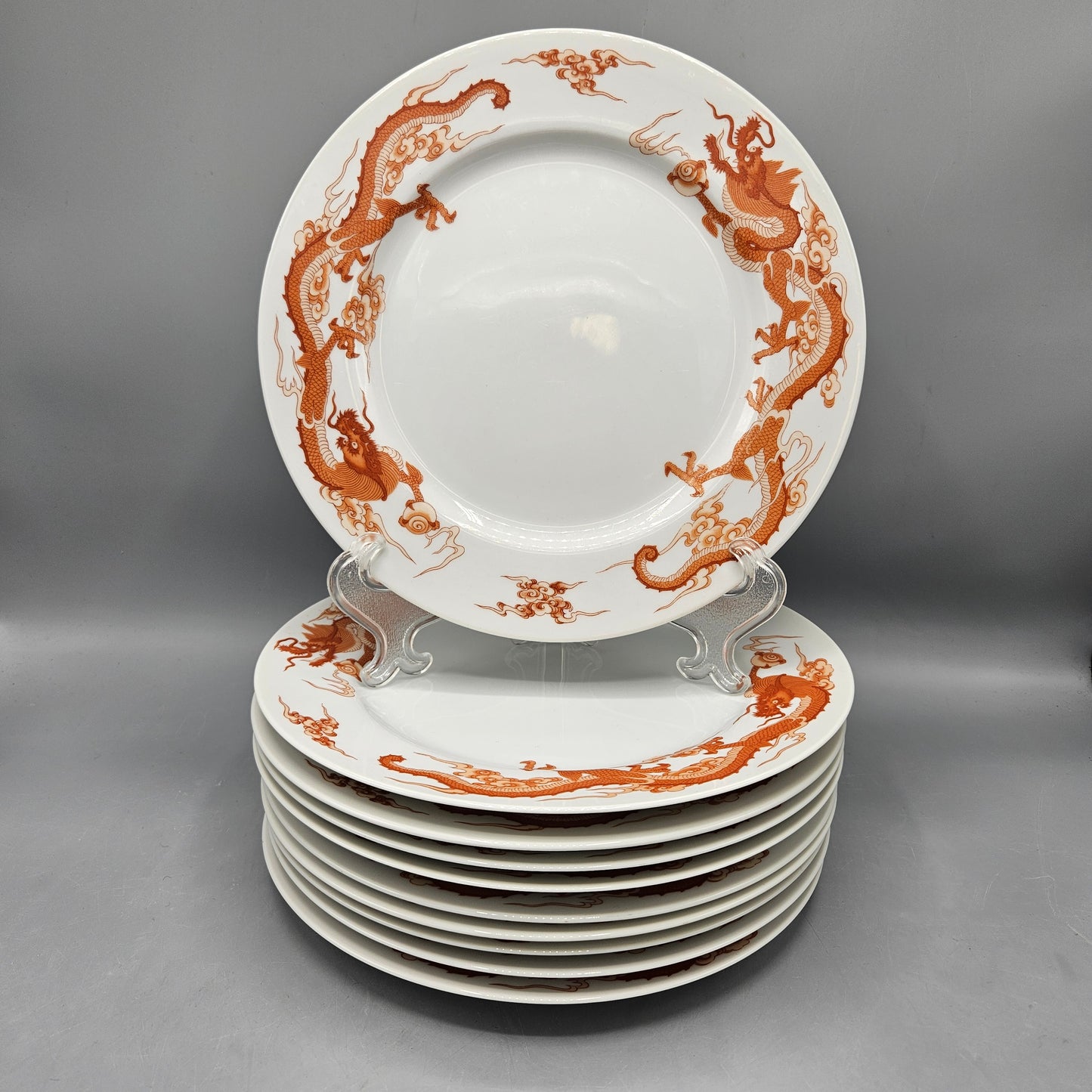 Vintage Tiffany & Co. Fukagawa Red Dragon Dinner Plate 10 Available ShopSBH