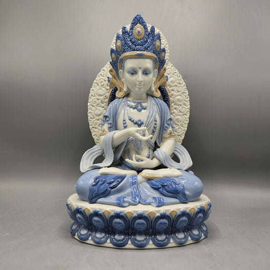 Vintage Porcelain Lladro Hindu Buddha - Retired 1976