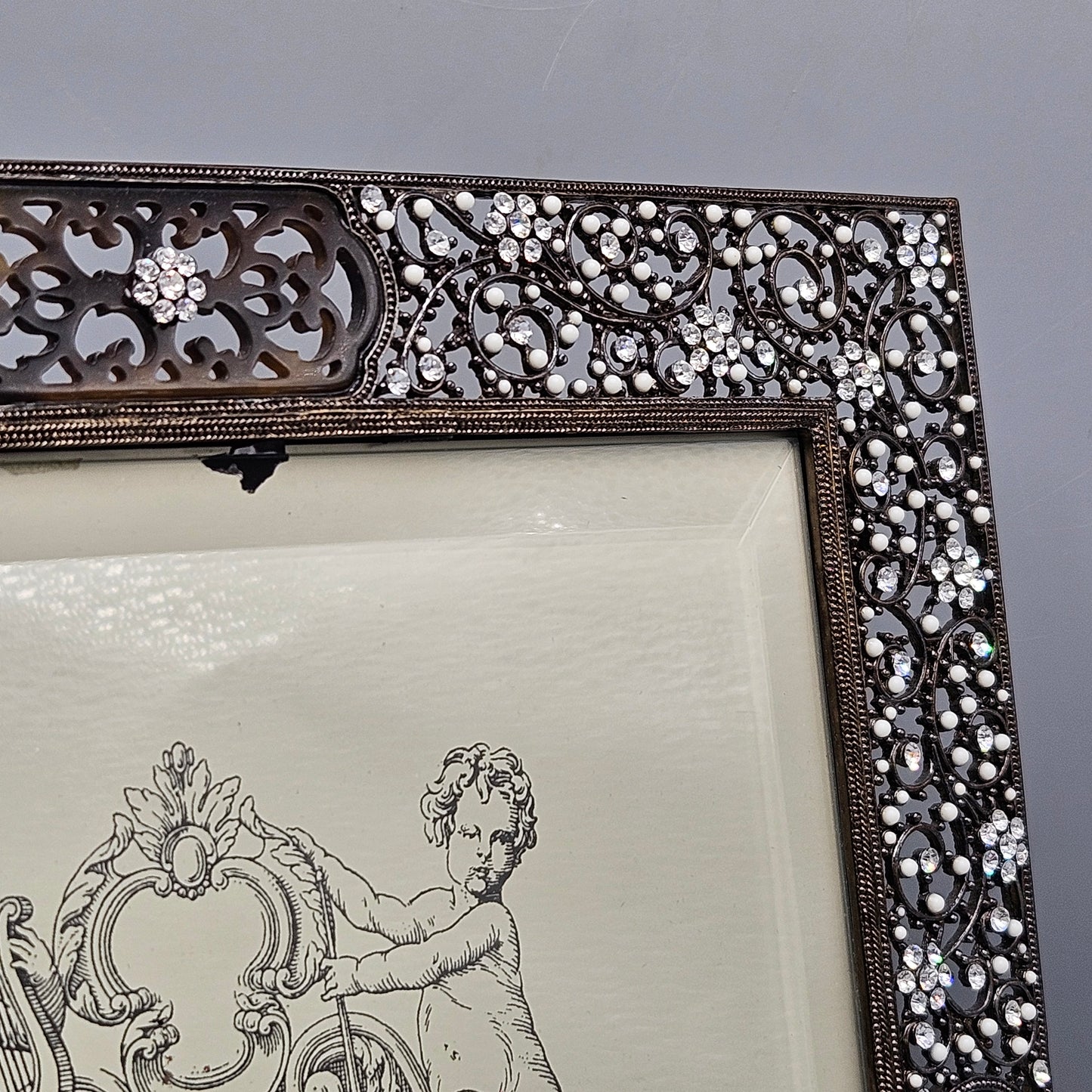 Amazing Olivia Riegel Retired Bronze Queen Anne's Lace Large Picture Frame