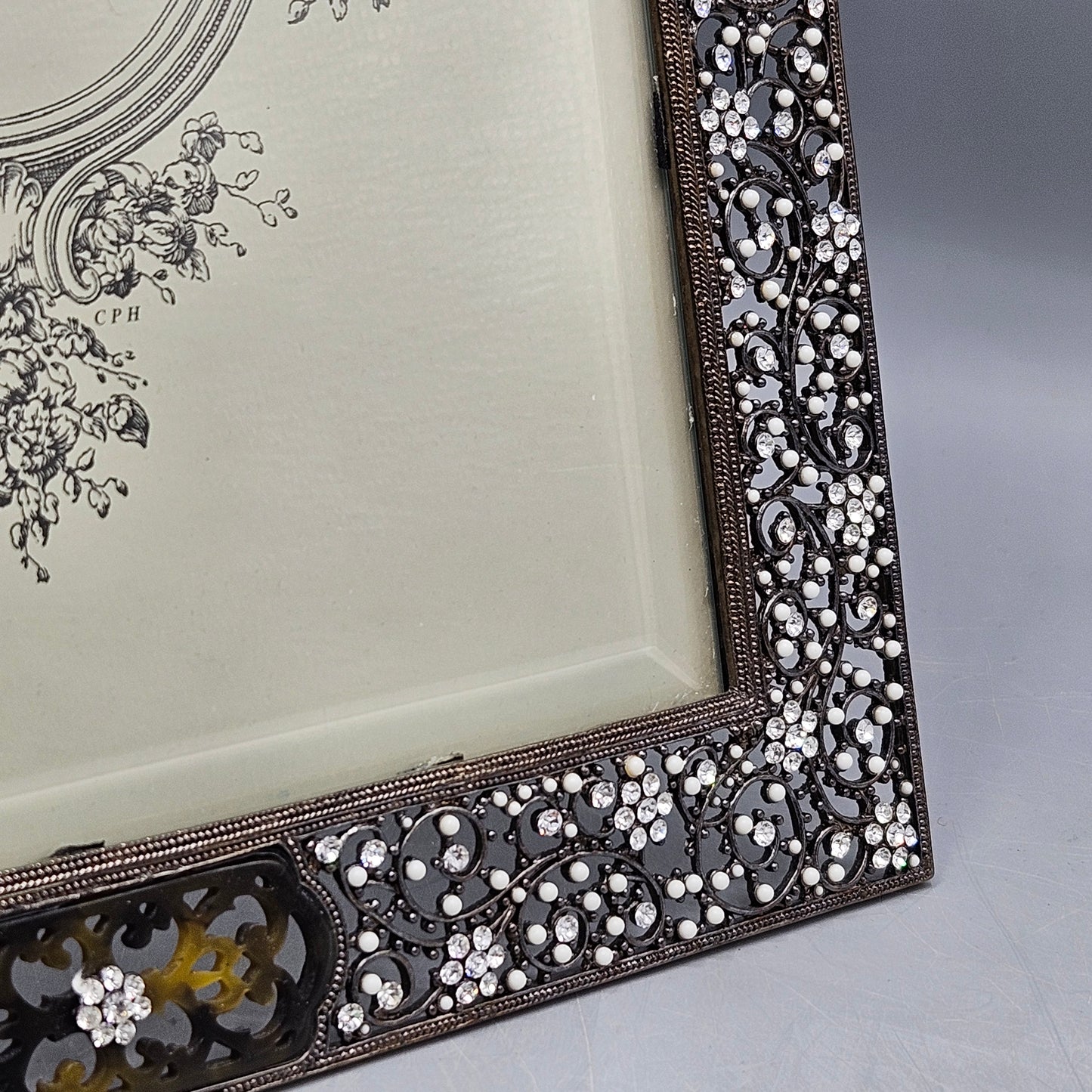 Amazing Olivia Riegel Retired Bronze Queen Anne's Lace Large Picture Frame