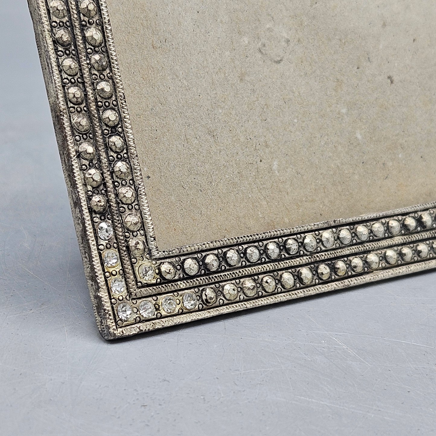 Etched Picture Frame with Faux Pearl