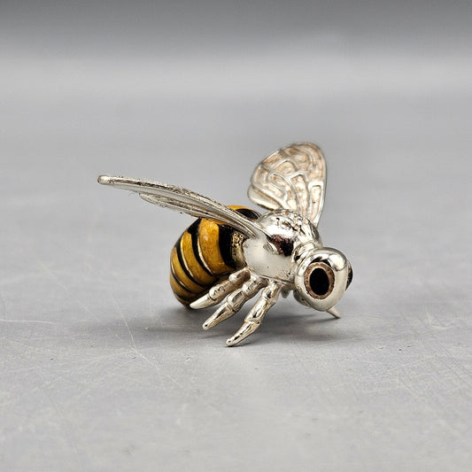 Beautiful Saturno Sterling Silver & Enamel Bee Figure