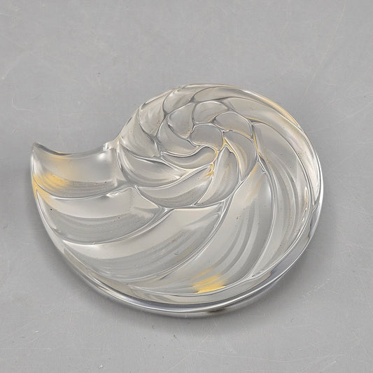 Vintage Lalique Nautilus Shell Paperweight