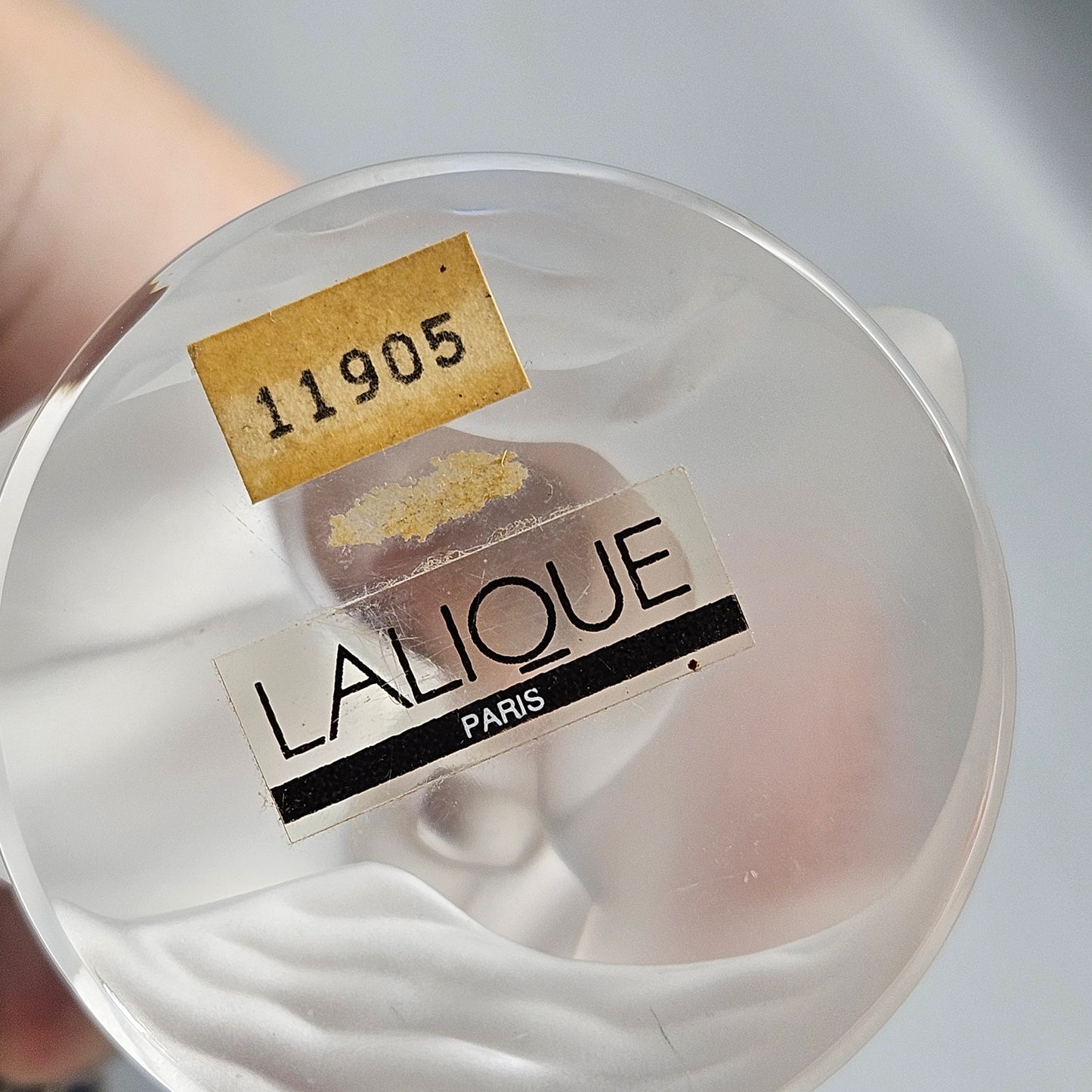 Vintage Lalique Leda & the Swan Satin Crystal Nude Figure