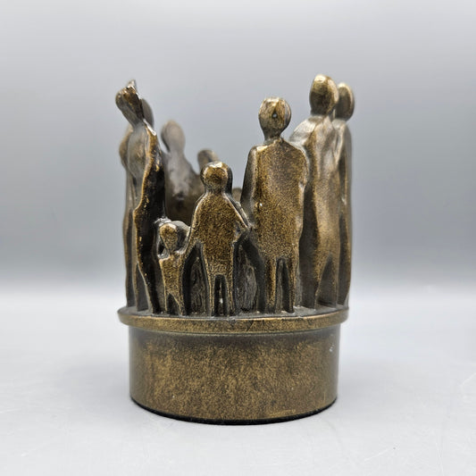 Signed Brass Sculpture Entitled "From Generation To Generation" by Jay M Rotberg