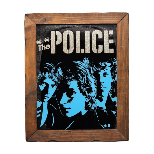 Vintage Rock “The Police" Carnival Glass Poster