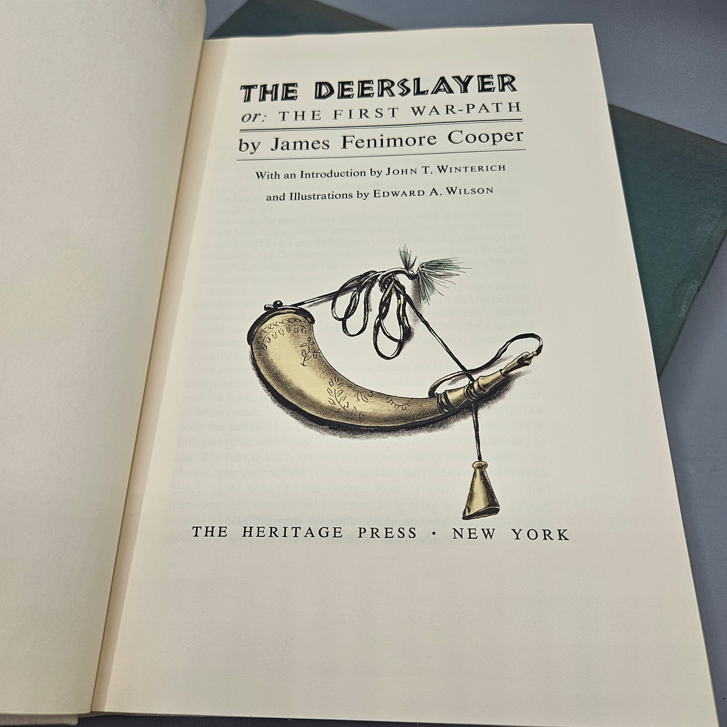 Book: The Deerslayer by James Fenimore Cooper Heritage Press 1961