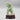 Vintage Chinese Jadeite Figurine on Wooden Stand