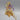 14K Gold Multicolor Stone Flower Pin