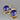 14K Gold Lapis Lazuli Cufflinks & Button Studs