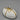 Bellini White and Gold Italian Pottery Egg-Form Box