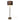 Contemporary Chrome Floor Lamp with Linen Shade