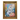 Original Painting of Bunny with Flowers in Gold Frame